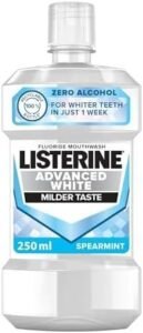 LISTERINE ADVANCE WHITE MILDER TASTE MOUTHWASH 250ml