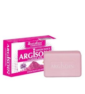 NaturEsoin Argisoin Savon à l’Argile Rose- 125 G