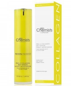 Skin Chemists Crème Hydratante de Nuit au Collagène et au Venin d’Abeille Pro-5 50ml