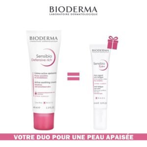 Bioderma Sensibio Défensive Riche Crème Active Apaisante 40ml = Contour des Yeux 15 ml Offert