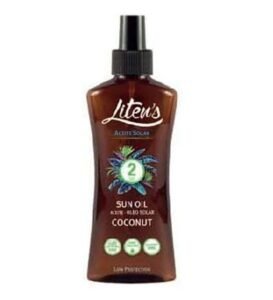 LITENS HUILE SOLAIRE SPF 2 NOIX DE COCO 250 ML