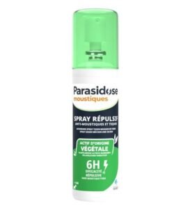Parasidose Moustiques Spray répulsif anti-moustiques – Actif végétal 100ml