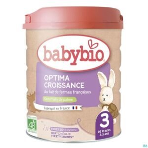 Babybio optima 3 croissance lait 3ème âge 800g