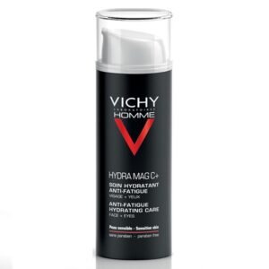 Vichy Homme Hydra Mag C+ Soin Hydratant Anti-Fatigue Visage et Yeux Sensibles | 50ml