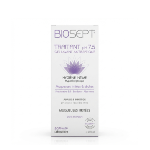 BIOSEPT TRAITANT PH 7.5 GEL LAVANT ANTISEPTIQUE HYGIENE INTIME