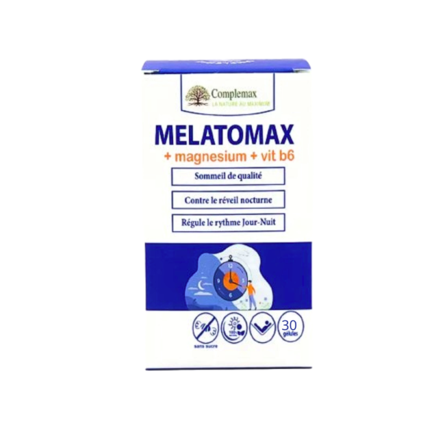 Complemax-MelatomaxMagnesiumB6-30gelules.png Complemax-MelatomaxMagnesiumB6-30gelules.png