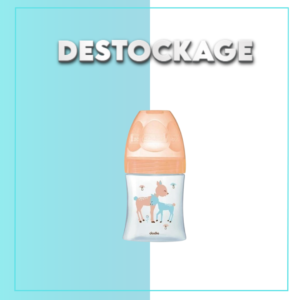 Dodie Biberon Sens+ Verre 150ml Beige 0-6m Tetine Plat D1 – DESTOCKAGE