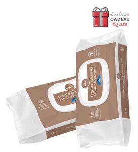 Gifrer Lingettes Nettoyantes à l&rsquo;Huile d&rsquo;Olive Vierge – 70 Piéces Lot de 2