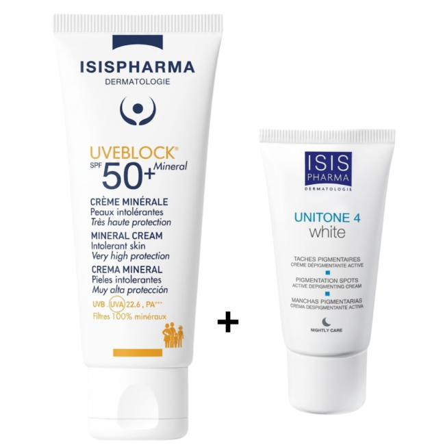 Isis-Unitone-4-White-creme-Uveblock-Mineral-Teinte-spf50-40ml-pack.png