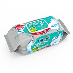 Ultra Compact Lingettes Antibacterial 100 Pieces
