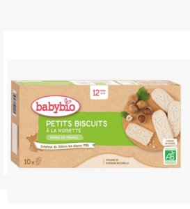 Babybio Petits Biscuits à la Noisette 160G