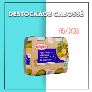 Babybio Pot Bonne Nuit Petits Pois Mais Riz 2*200g – DESTOCKAGE CABOSSE