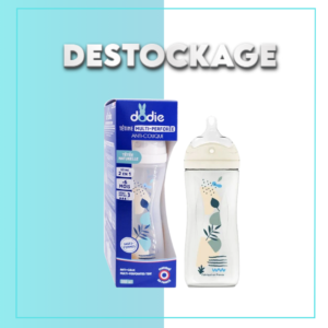 DODIE Biberon Anti-Colique Débit 2 Bleu 6 mois et plus 330ml – DESTOCKAGE
