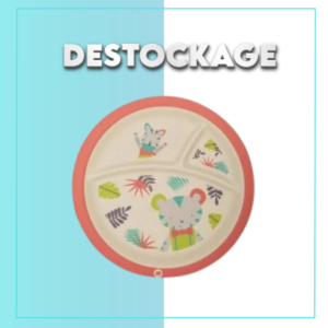 Bebe Confort – Assiette en Bambou avec compartiments – Jungle Vibes (18M +) DESTOCKAGE