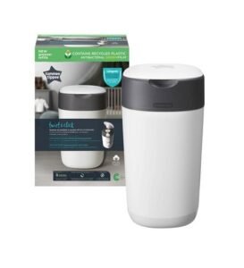 Tommee Tippee Poubelle à Couches Anti-Odeur Twist & Click- Blanc