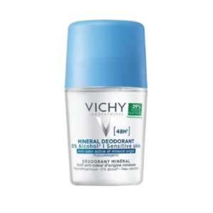 Vichy Dermo-Tolérance Déodorant Minéral 48H Bille Sans Sels d&rsquo;Aluminium Peau Sensible et Réactive | 50ml